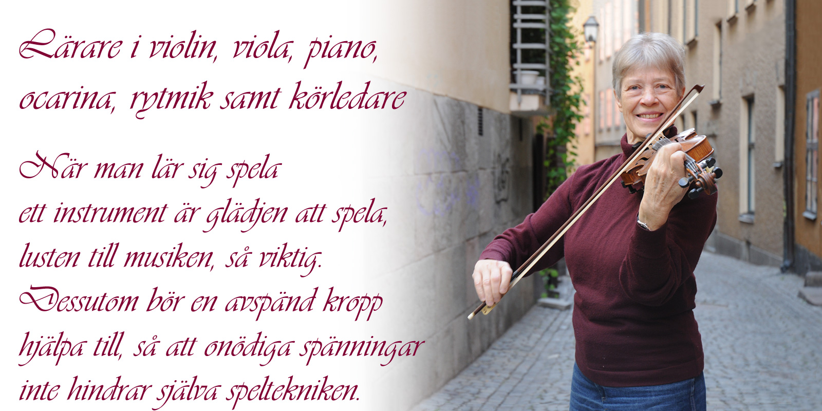 Violinlärare Lena Brodin