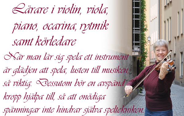 Violinlärare Lena Brodin