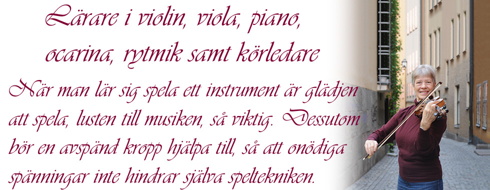 Violinlärare Lena Brodin